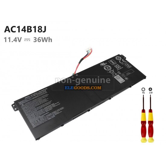 11.4V  36Wh  3 cells  Li-Polymer  Black