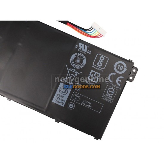 11.4V  36Wh  3 cells  Li-Polymer  Black