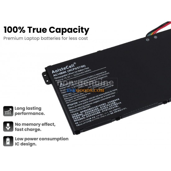 15.2V  48Wh  4 cells  Li-Polymer  Black
