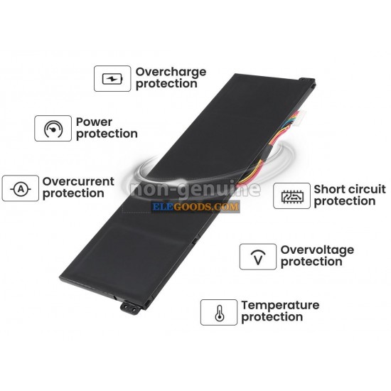 15.4V  55.9Wh  4 cells  Li-Polymer  Black