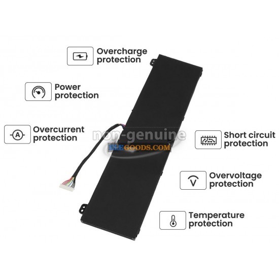 15.2V  99.98Wh  4 cells  Li-Polymer  Black