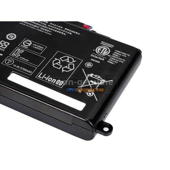 14.8V  5700mAh  8 cells  Li-ion  Black