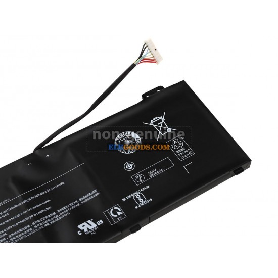 15.4V  57.48Wh  4 cells  Li-Polymer  Black
