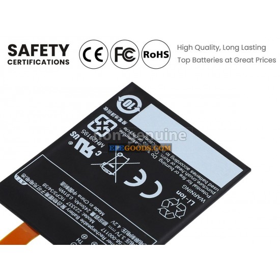 3.7V  0.91Wh  1 cells  Li-Polymer  Black