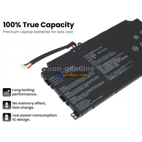 11.4V  48Wh  3 cells  Li-Polymer  Black