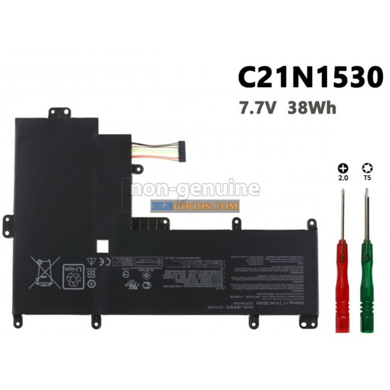 7.7V  38Wh  2 cells  Li-Polymer  Black