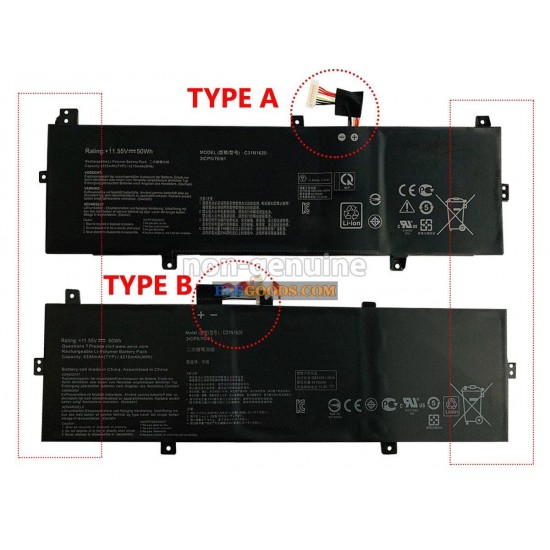 11.55V  50Wh  3 cells  Li-Polymer  Black