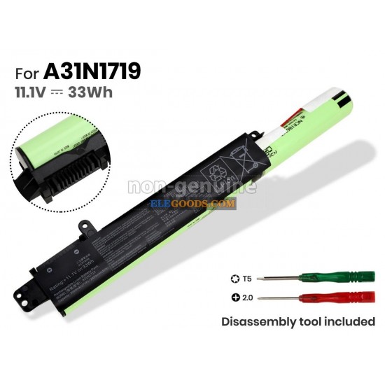 11.1V  33Wh  3 cells  Li-ion  Black