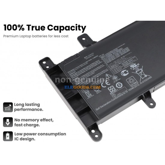 7.6V  38Wh  2 cells  Li-Polymer  Black