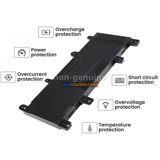 7.6V  38Wh  2 cells  Li-Polymer  Black