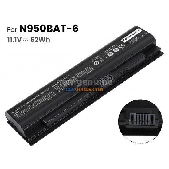11.1V  62Wh  6 cells  Li-ion  Black