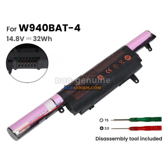 14.8V  32Wh  4 cells  Li-ion  Black