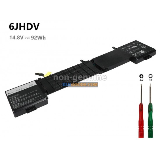 14.8V  92Wh  8 cells  Li-Polymer  Black