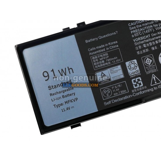 11.4V  91Wh  6 cells  Li-Polymer  Black