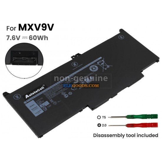 7.6V  60Wh  4 cells  Li-Polymer  Black
