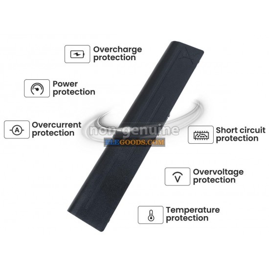 11.1V  4400mAh  6 cells  Li-ion  Black