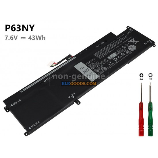 7.6V  43Wh  4 cells  Li-Polymer  Black