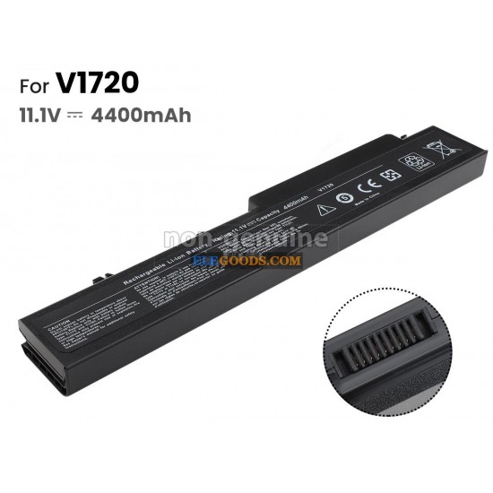 11.1V  4400mAh  6 cells  Li-ion  Black