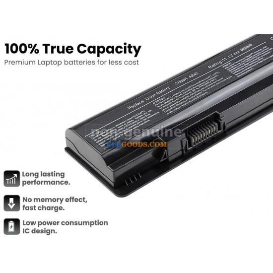 11.1V  4400mAh  6 cells  Li-ion  Black