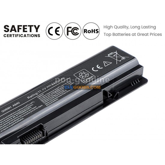 11.1V  4400mAh  6 cells  Li-ion  Black