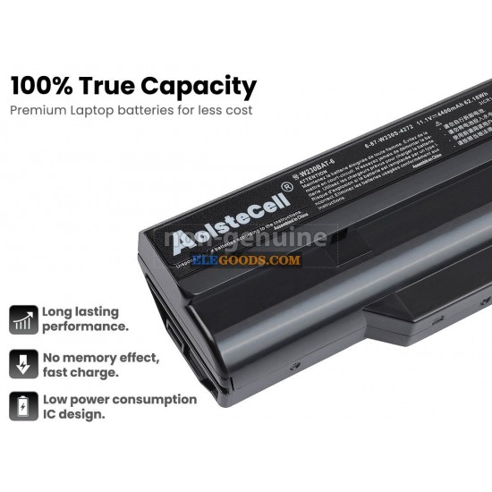 11.1V  4400mAh  6 cells  Li-ion  Black