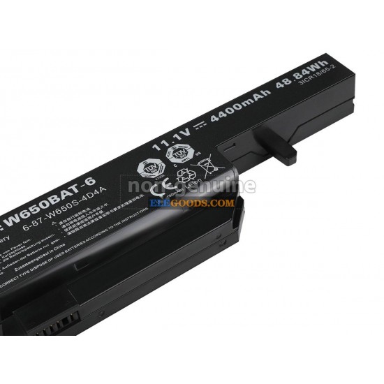 11.1V  4400mAh  6 cells  Li-ion  Black