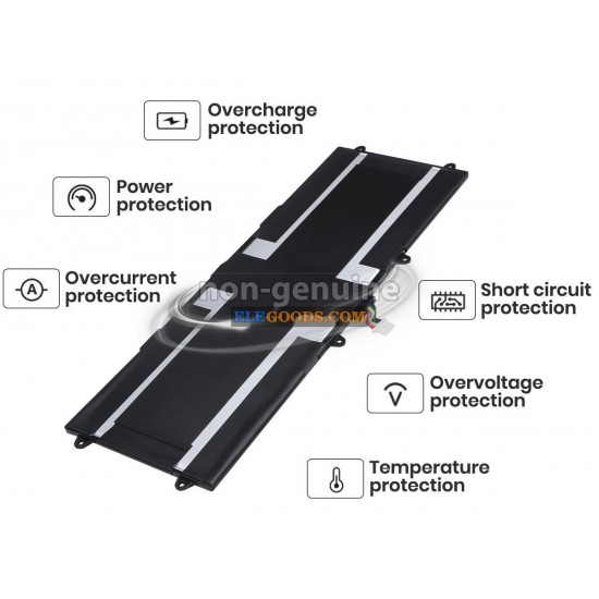 3.7V  25.9Wh  2 cells  Li-Polymer  Black