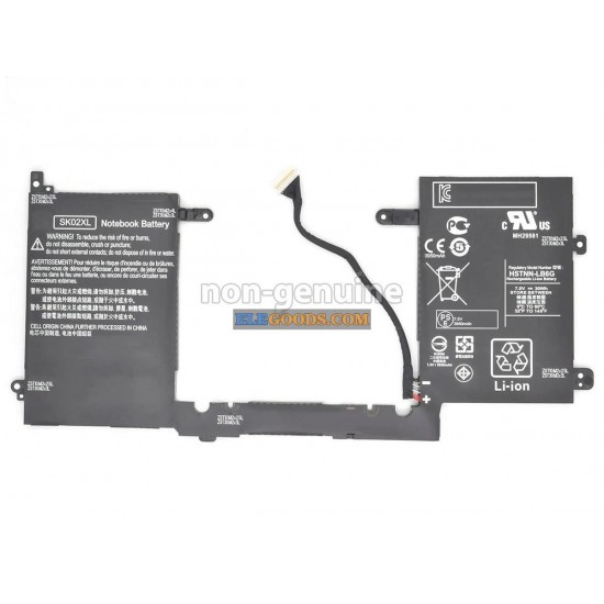 7.4V  30Wh  2 cells  Li-Polymer  Black