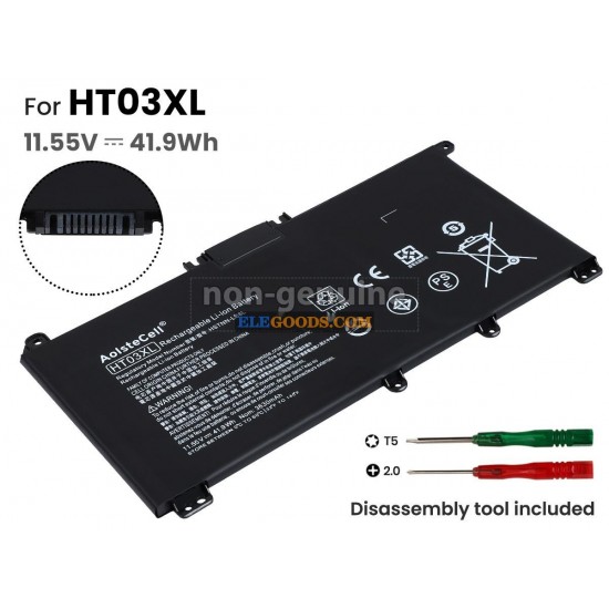 11.55V  41.9Wh  3 cells  Li-Polymer  Black