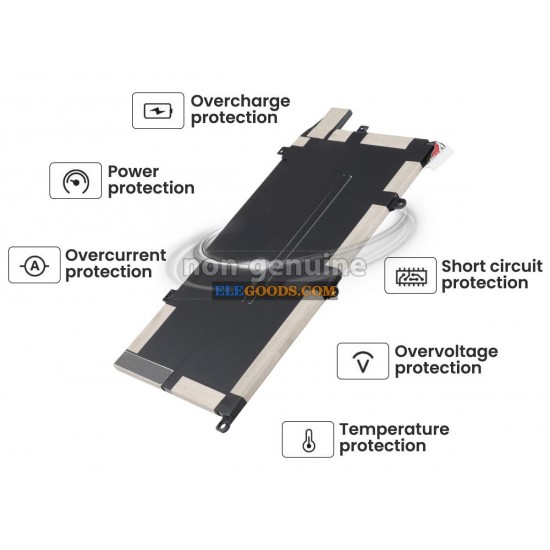 7.7V  66.52Wh  4 cells  Li-Polymer  Black