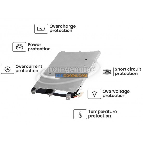 3.7V  5600mAh  2 cells  Li-Polymer  Black