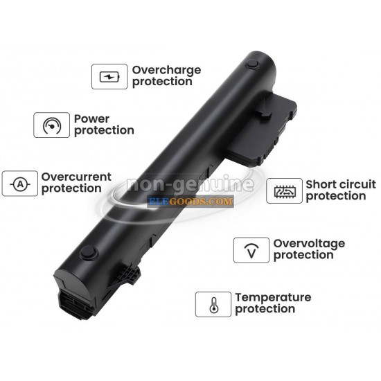 10.8V  4400mAh  6 cells  Li-ion  Black