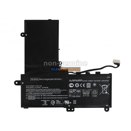 11.55V  41.7Wh  3 cells  Li-Polymer  Black