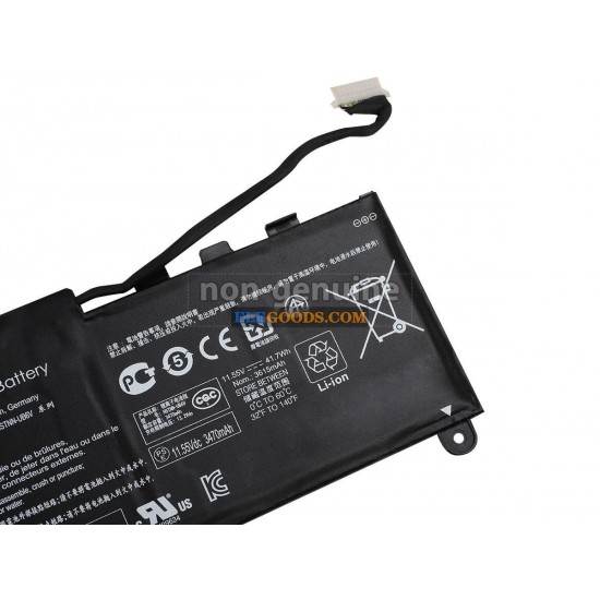 11.55V  41.7Wh  3 cells  Li-Polymer  Black
