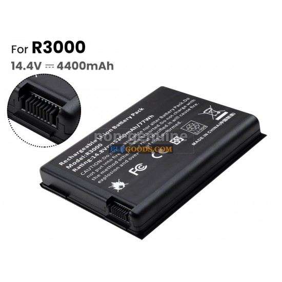 14.4V  4400mAh  8 cells  Li-ion  Black