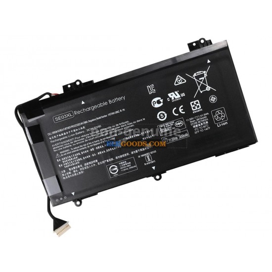 11.55V  41.5Wh  3 cells  Li-Polymer  Black