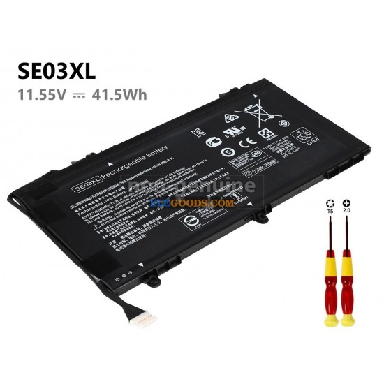 11.55V  41.5Wh  3 cells  Li-Polymer  Black