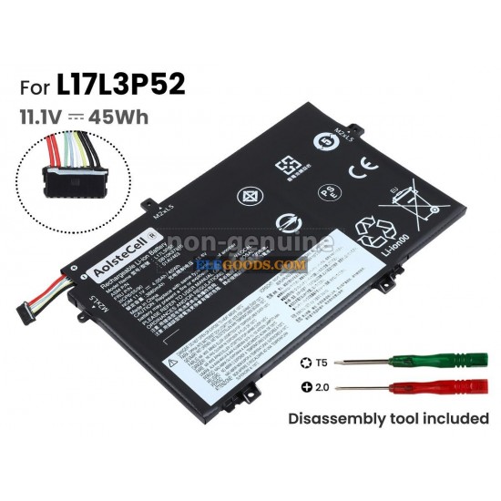 11.1V  45Wh  3 cells  Li-Polymer  Black