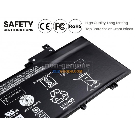 11.52V  57Wh  3 cells  Li-Polymer  Black