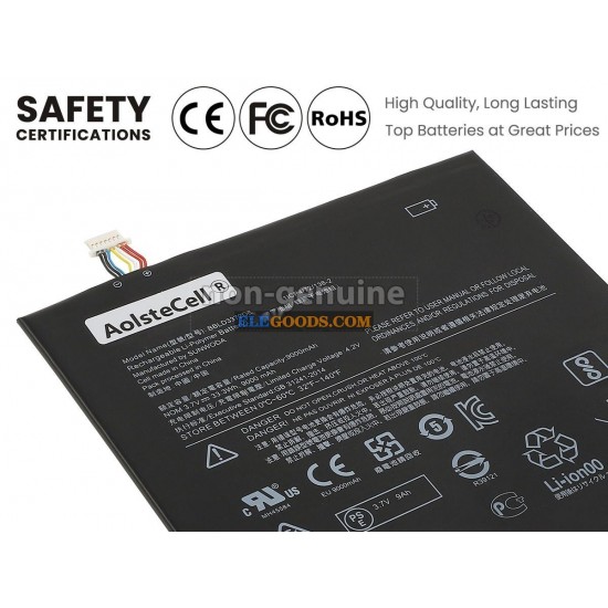 3.7V  33.3Wh  2 cells  Li-Polymer  Black