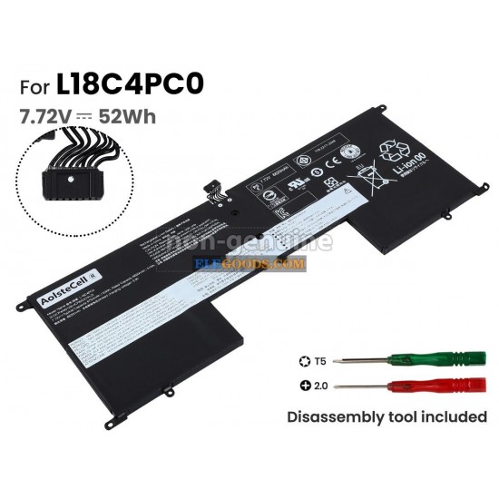 7.72V  52Wh  4 cells  Li-Polymer  Black