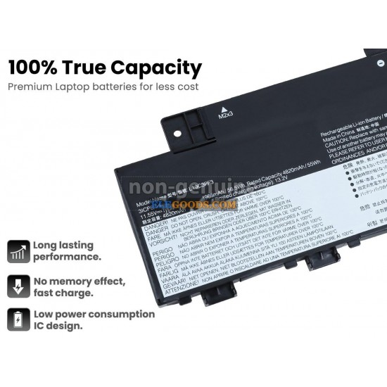 11.55V  56.5Wh  3 cells  Li-Polymer  Black