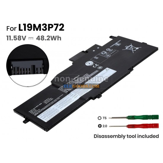 11.58V  48.2Wh  3 cells  Li-Polymer  Black
