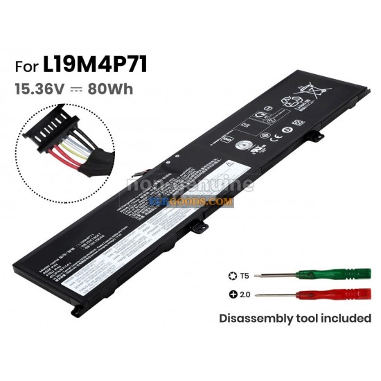 15.36V  80Wh  4 cells  Li-Polymer  Black