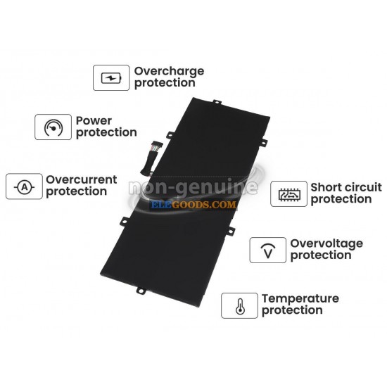 7.68V  41Wh  4 cells  Li-Polymer  Black