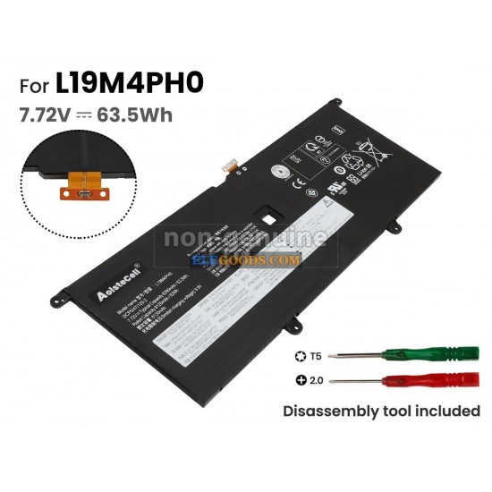 7.72V  63.5Wh  4 cells  Li-Polymer  Black