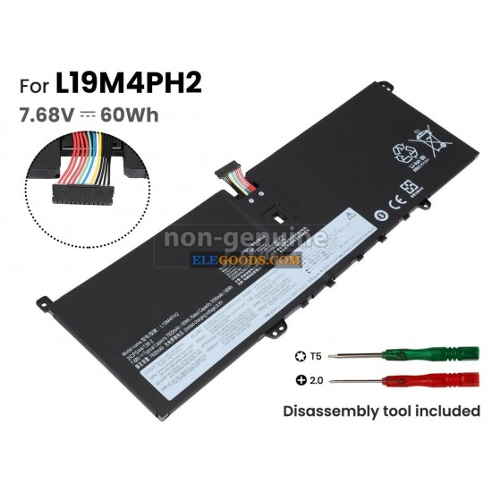 7.68V  60Wh  4 cells  Li-Polymer  Black
