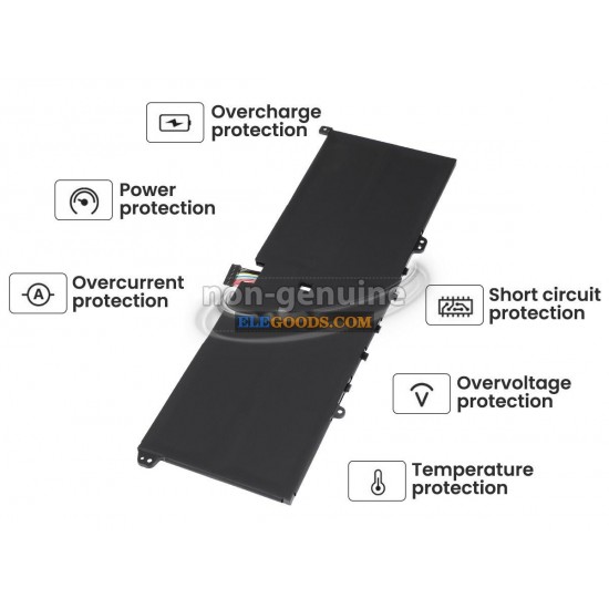 7.68V  60Wh  4 cells  Li-Polymer  Black