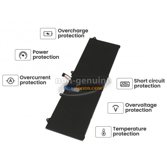 15.36V  71Wh  4 cells  Li-Polymer  Black