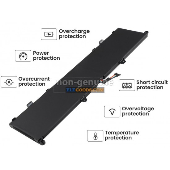 15.36V  80Wh  4 cells  Li-Polymer  Black